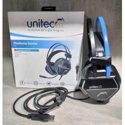 Diadema Gamer Unitec K13, Usb 7.1 Virtual Ps3/ps4/pc Luz Led