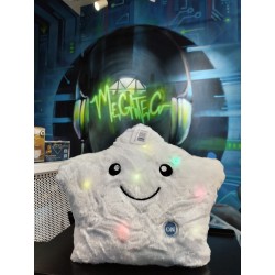 Estrella Luminosa Almohada Cojin Peluche Con Luz Blanca